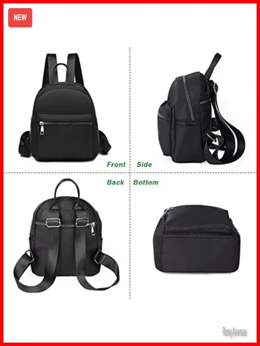 Mini Backpack Purse Waterproof Travel Shoulder Bag with Adjustable Strap